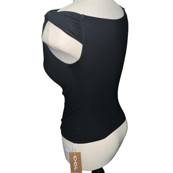 OGL Eco-SkinKiss Multi-wear Versatile Necklines Brami Top Sz Medium Womens Black - Picture 11 of 15